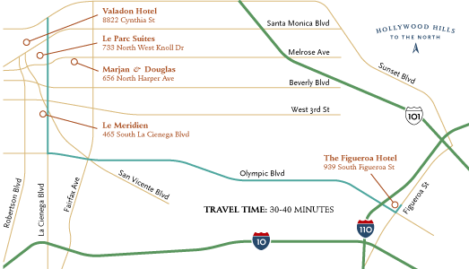 Route to the the wedding